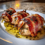 Grilled Chicken Involtini with Prosciutto and Basil