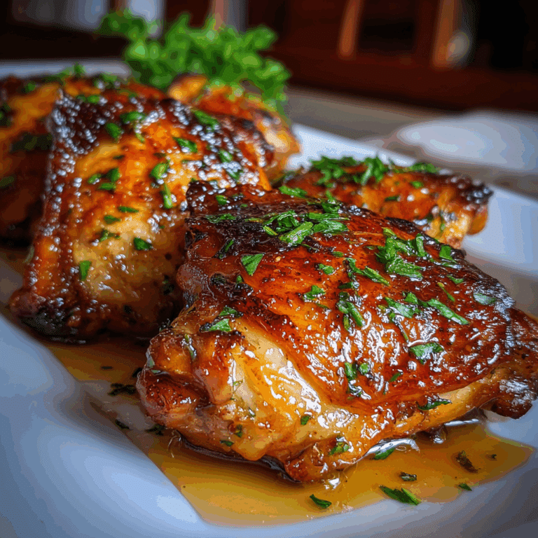 Honey Garlic Chicken Thighs