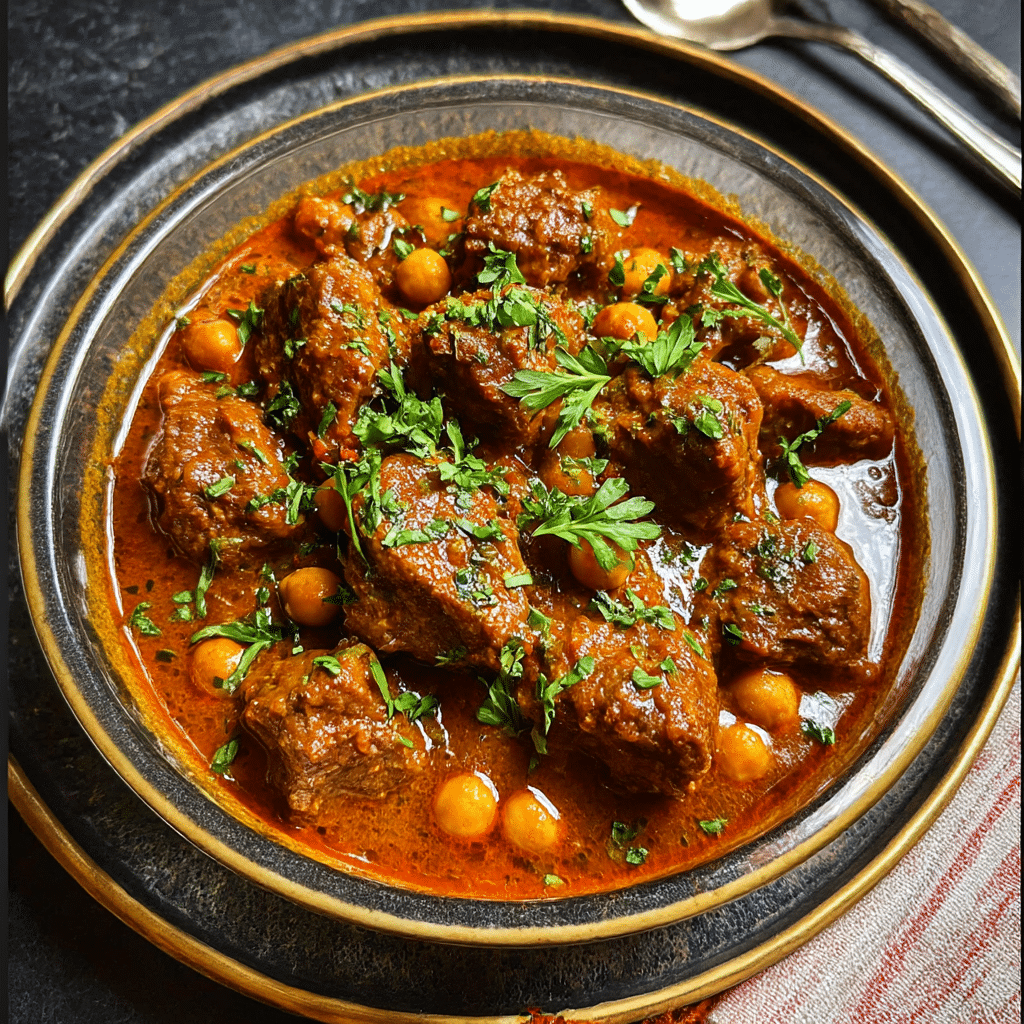 Instant Pot Lamb Stew with Chickpeas and Spices