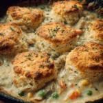 Pheasant Pot Pie with Biscuit Topping