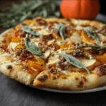 Pumpkin Pizza with Apple and Sage