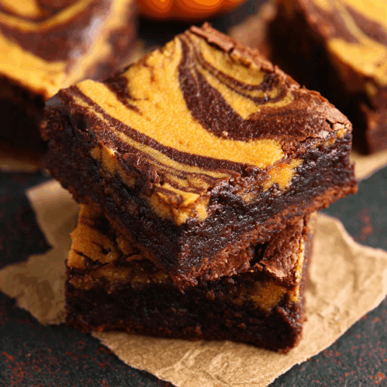 Pumpkin Swirl Brownies