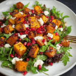 Roasted Butternut Squash Salad with Goat Cheese and Pomegranate