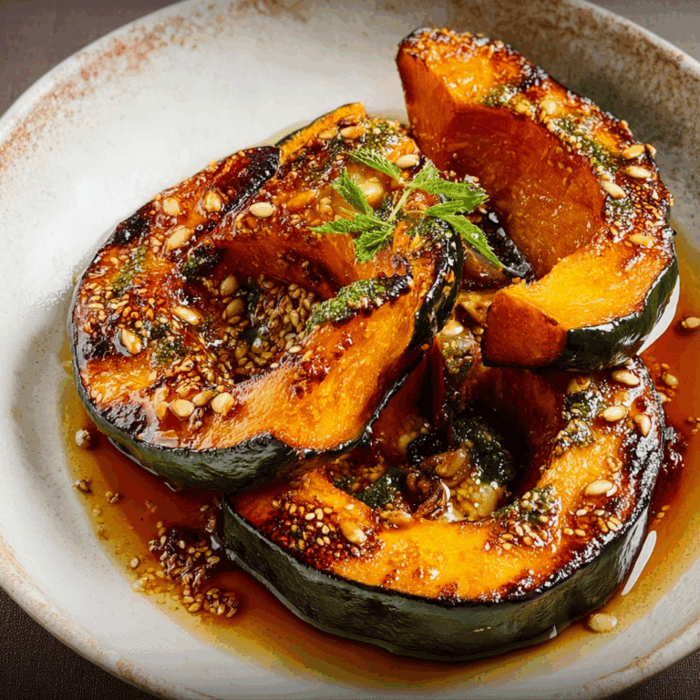 Roasted Kabocha Squash with Miso Glaze