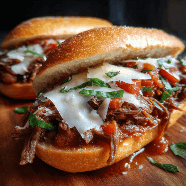 Slow Cooker Italian Beef Sandwiches
