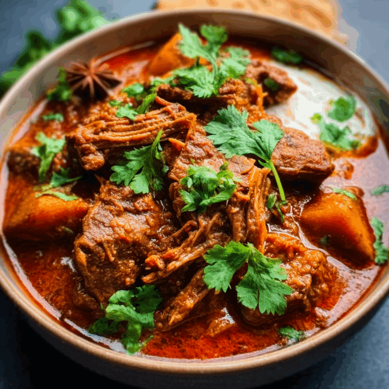 Slow Cooker Pulled Lamb Indian Style