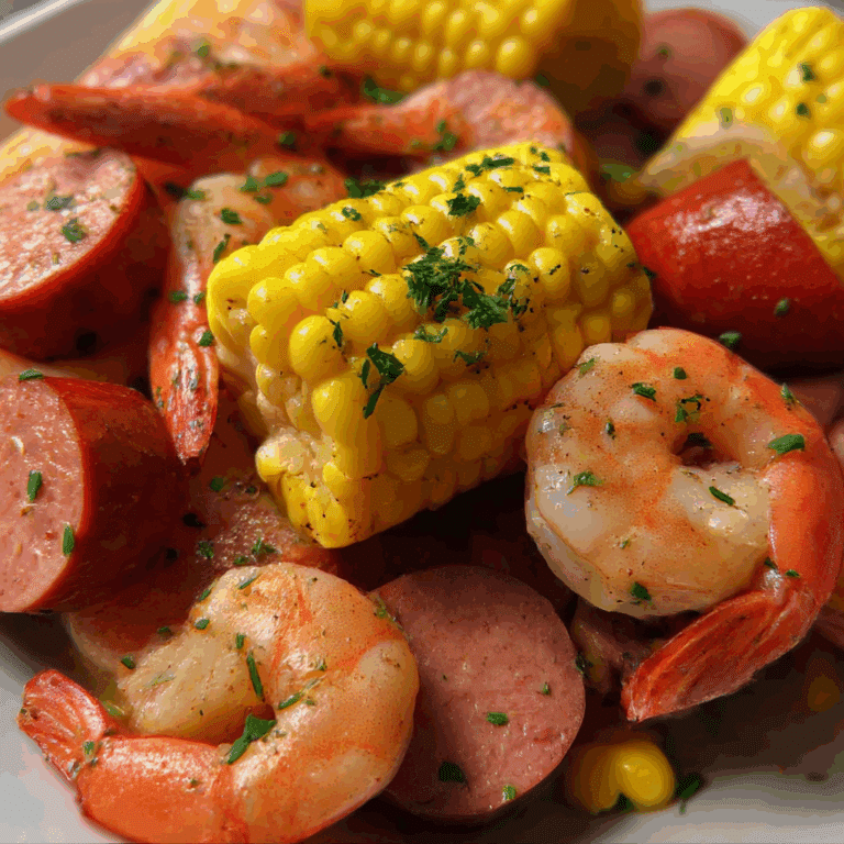 Slow Cooker Shrimp Boil with Sausage and Corn