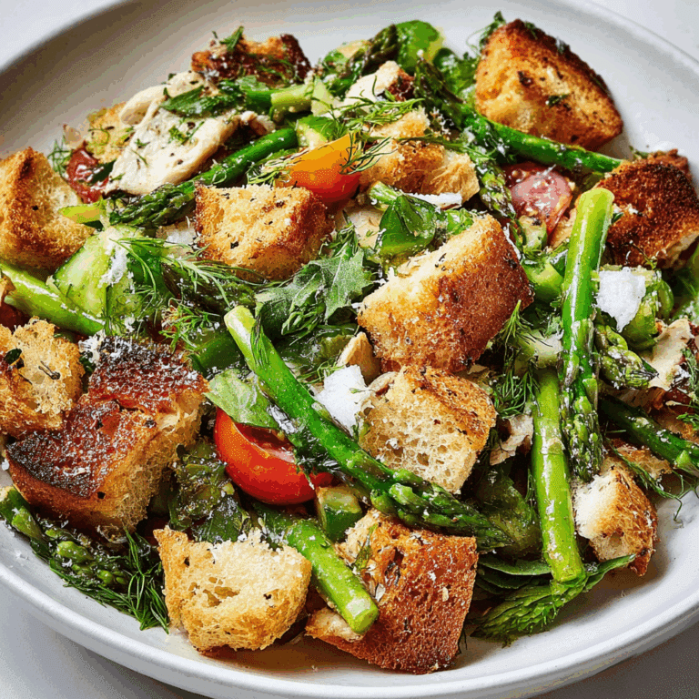 Spring Chicken Panzanella Salad