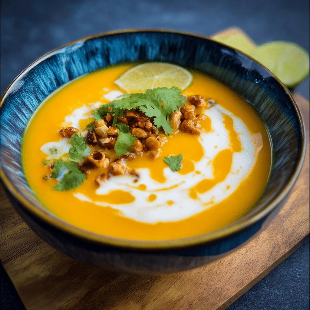 Thai Butternut Squash Soup with Coconut Milk