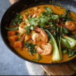 Thai Pumpkin Curry with Shrimp and Bok Choy