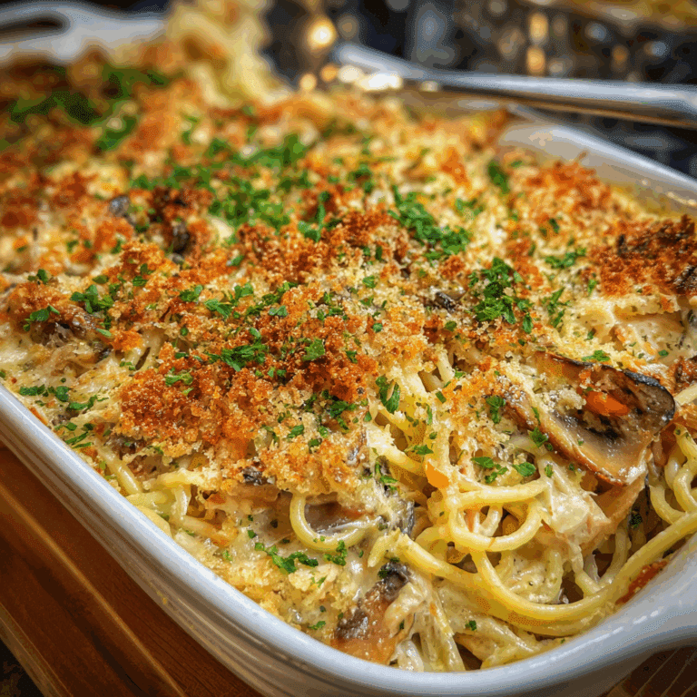 Turkey Tetrazzini Pasta Bake
