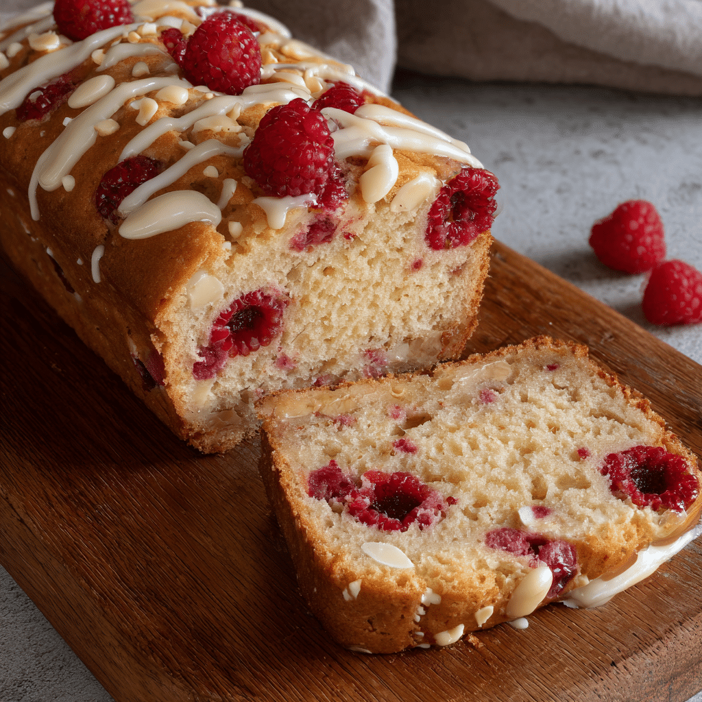 White Chocolate Raspberry Loaf