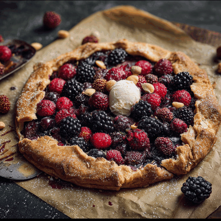 Wild Berry and Hazelnut Crostata