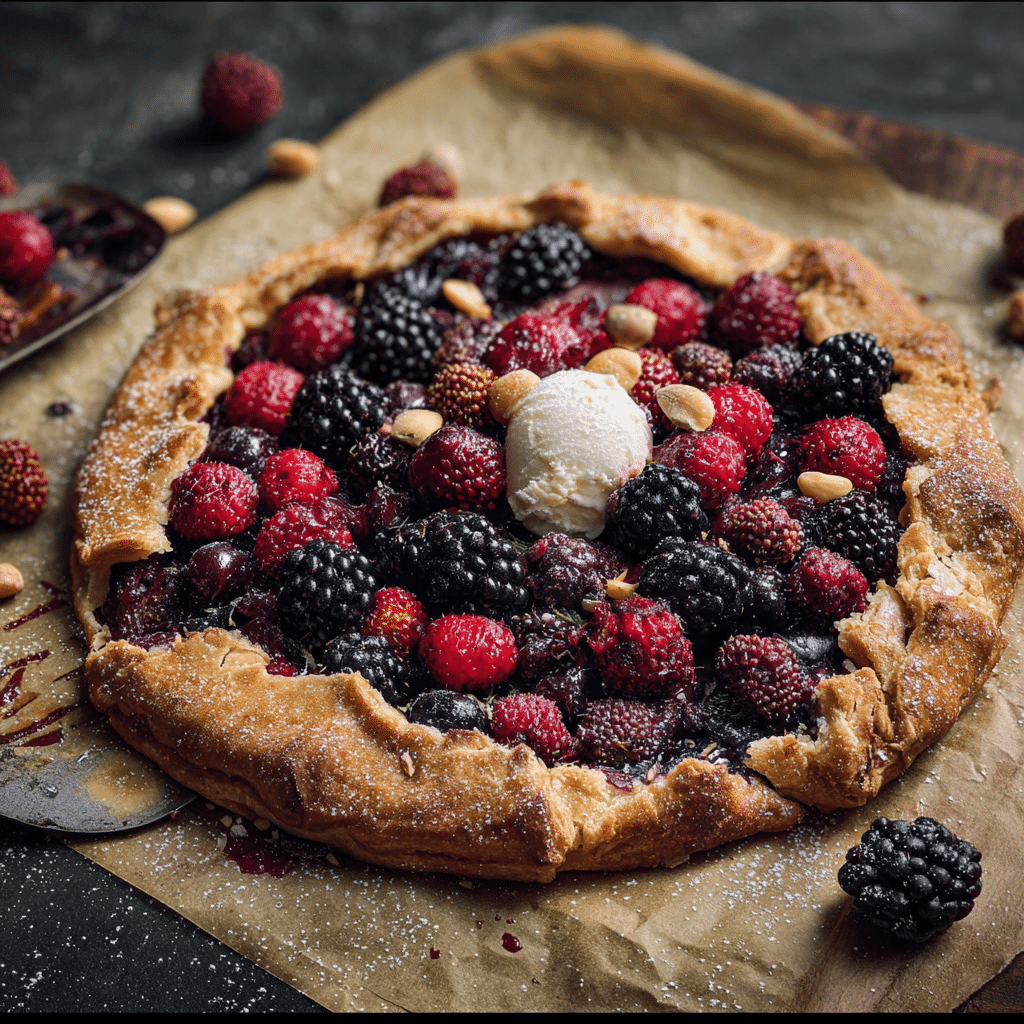 Wild Berry and Hazelnut Crostata